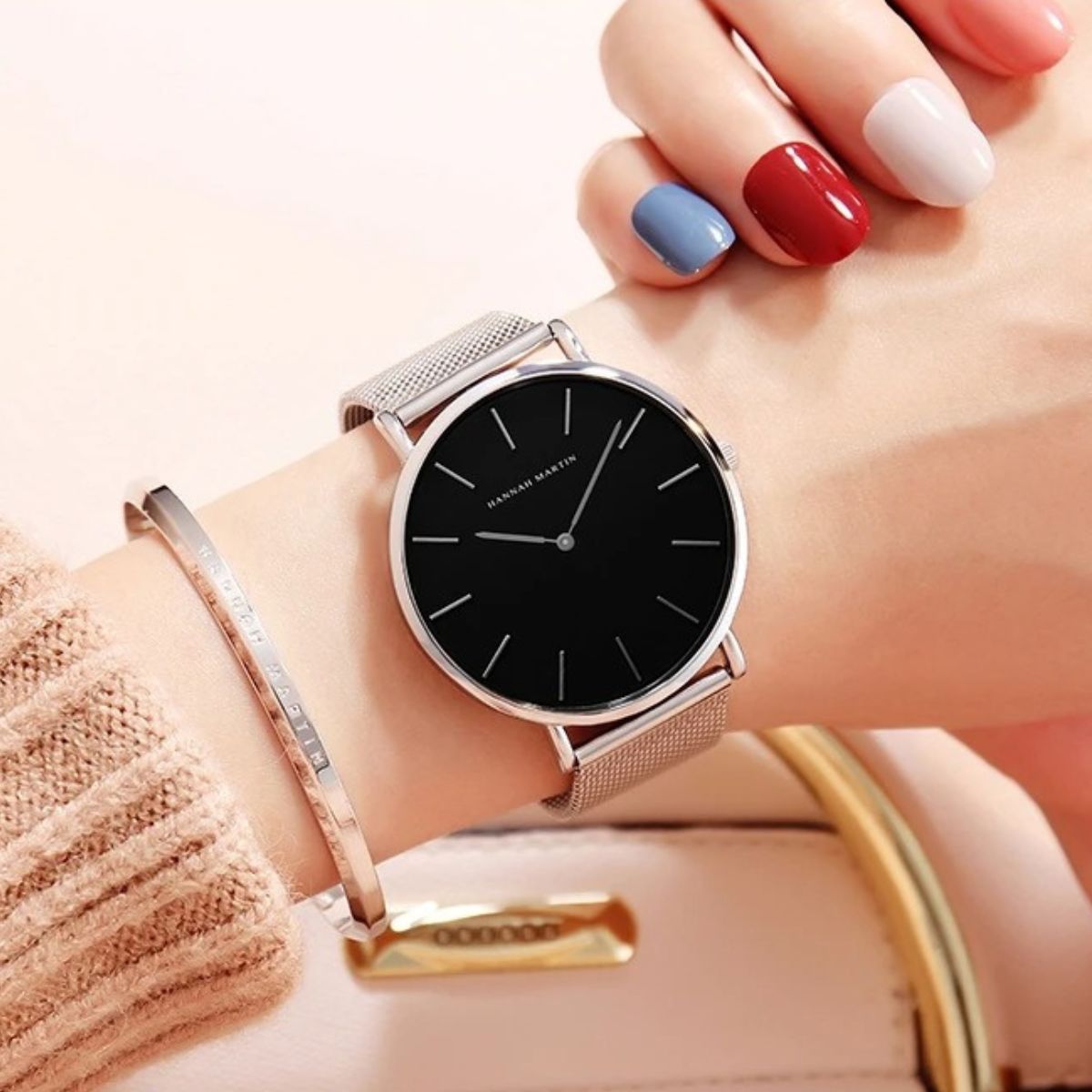 BELLA SILVER WOMEN'S WATCH 36mm - GET A FREE BRACELET GIFT